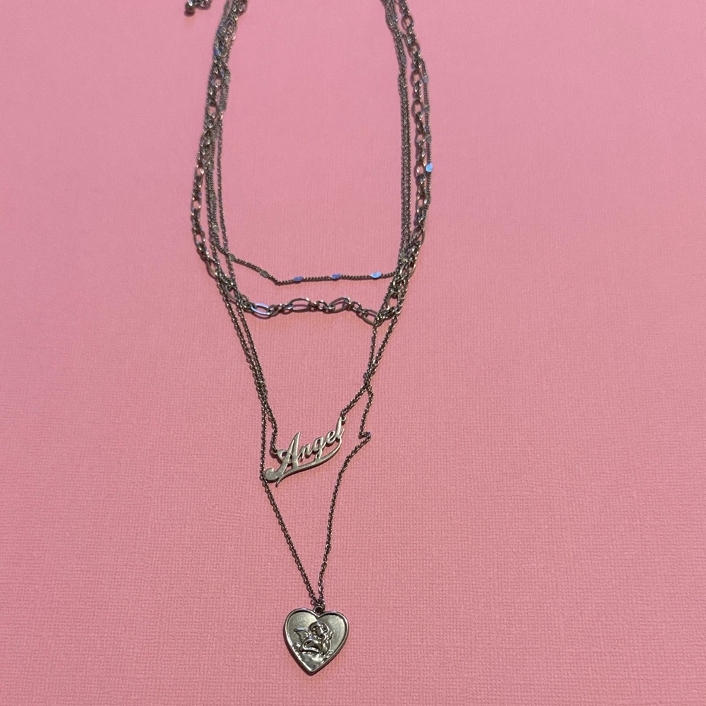 Silver Heart Pendant Necklace